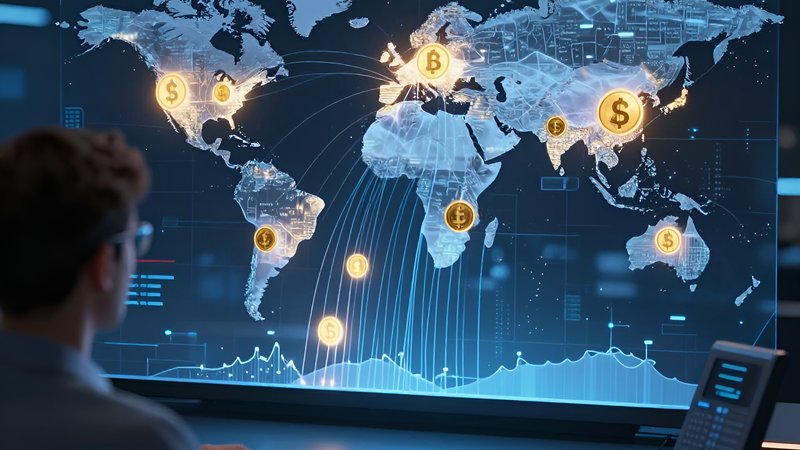 Analyst observing global currency flow while analyzing payment gateway latency international casino software